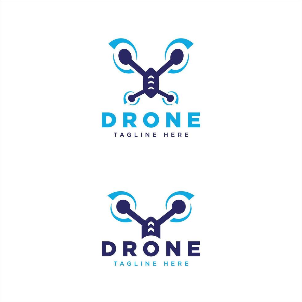 Drone Logo Design collection modern minimal flat concept vector
