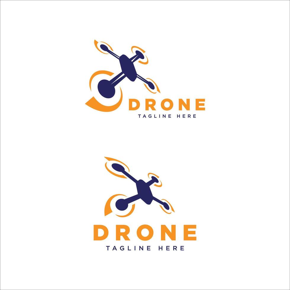 Drone Logo Design collection minimal flat modern concept vector