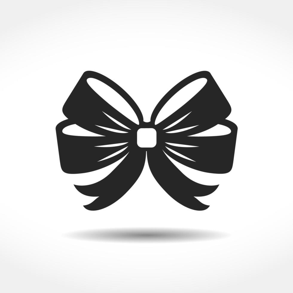 Bow simple icon vector