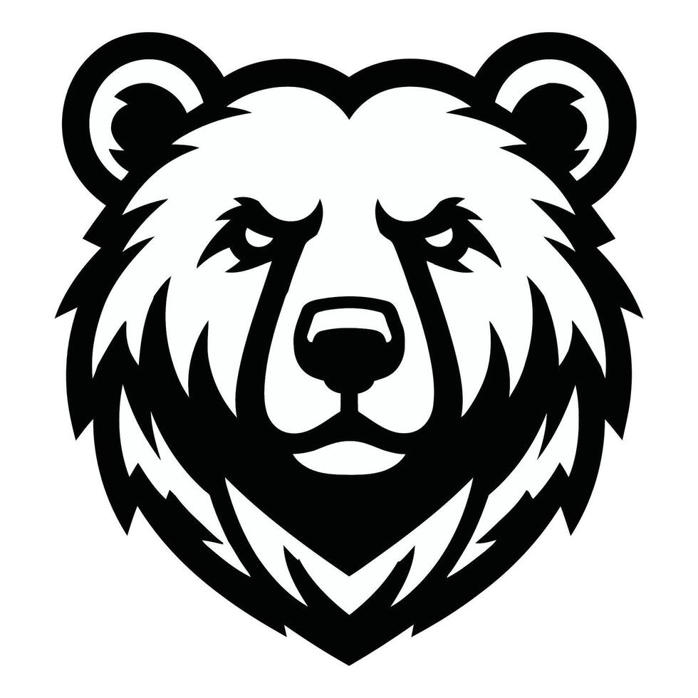 Fierce Bear Mascot vector