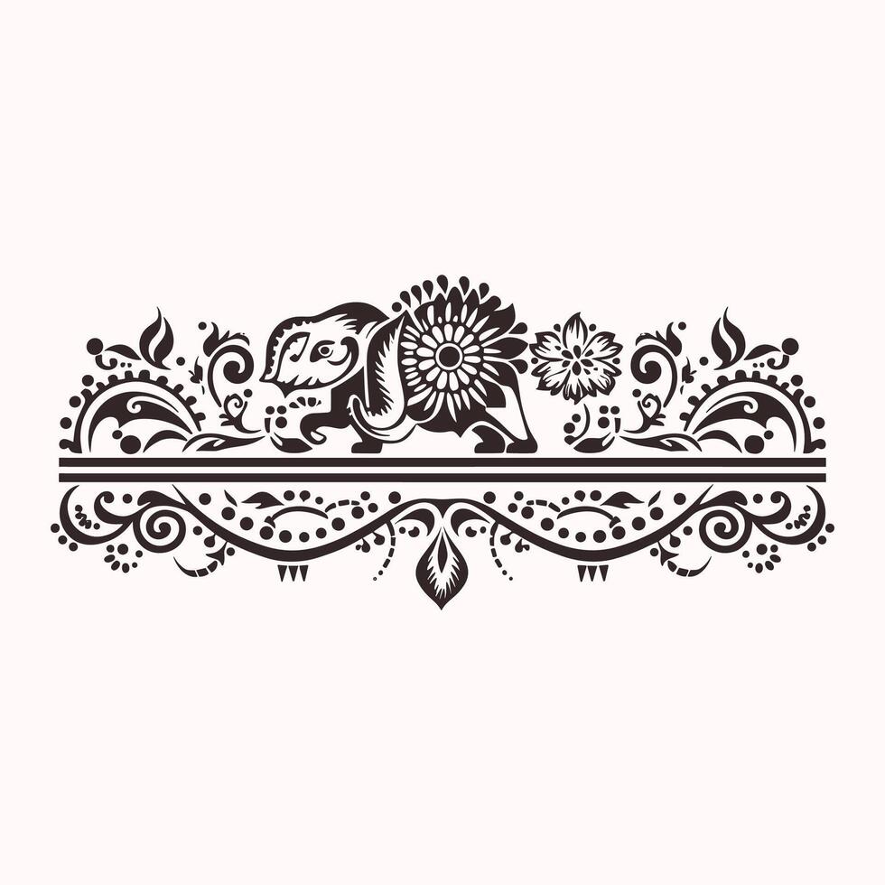 Vintage Leaf Frame vector