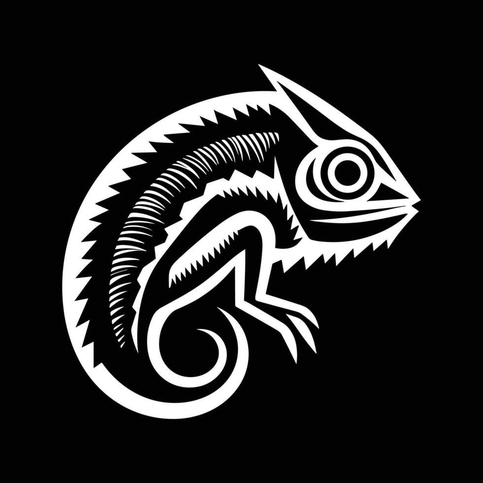 Tribal Chameleon Art Design vector
