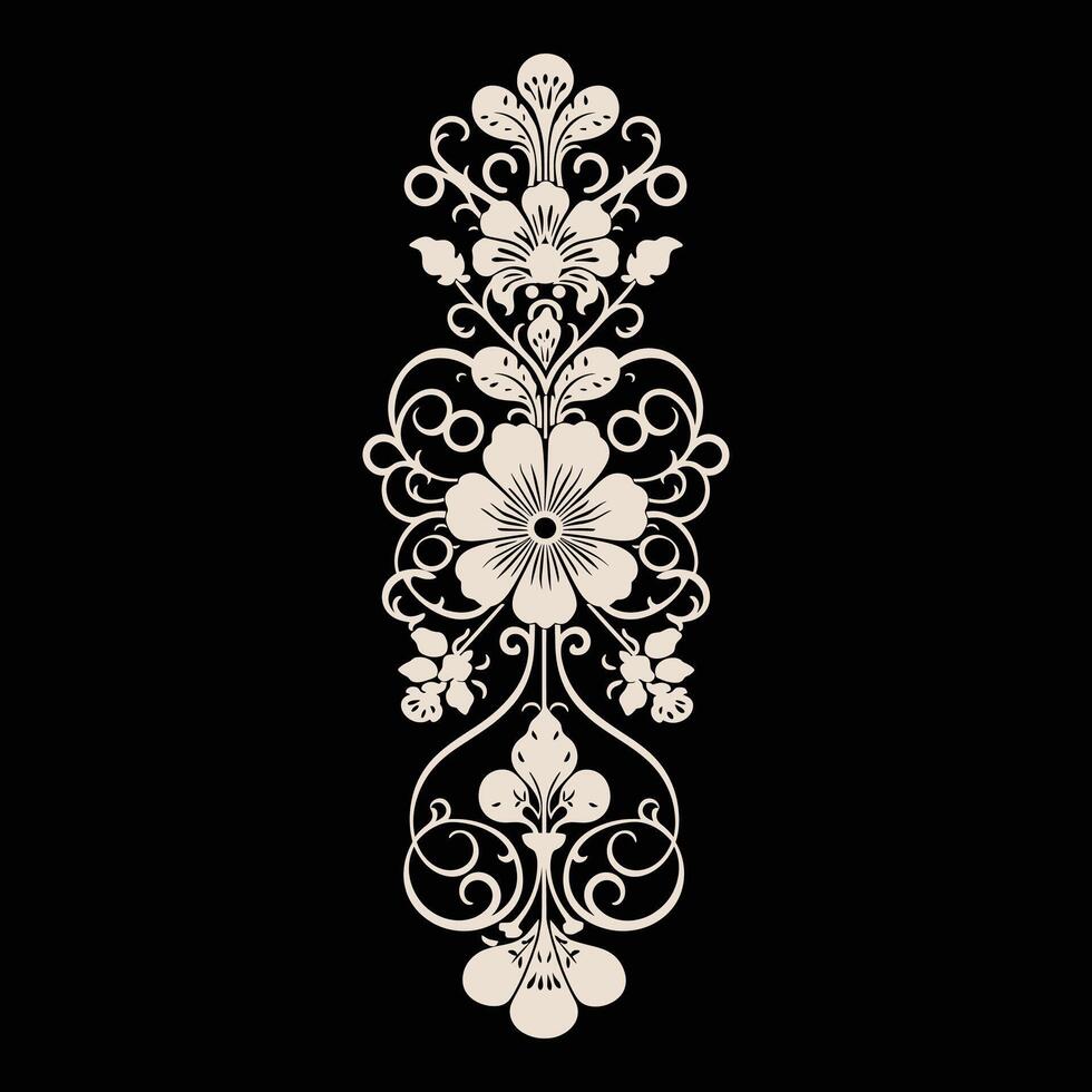 Baroque Animal Motif vector