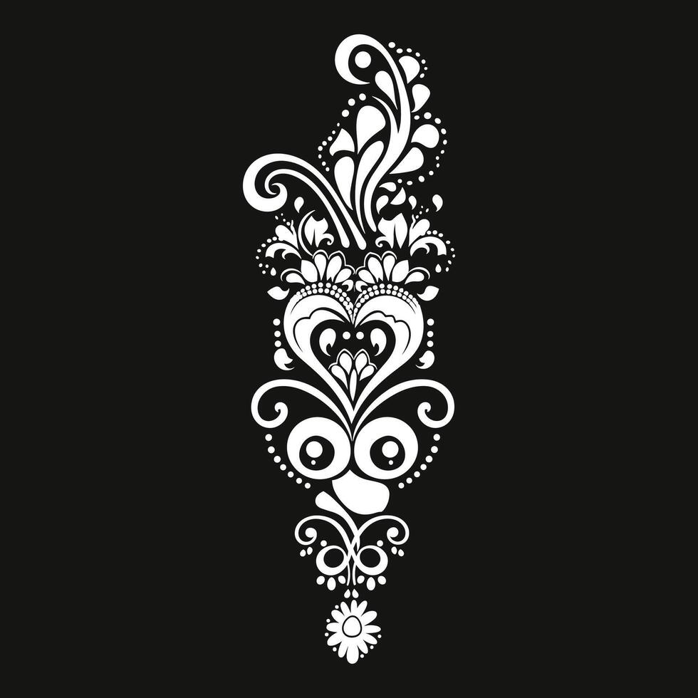 Handcrafted Floral Frame vector