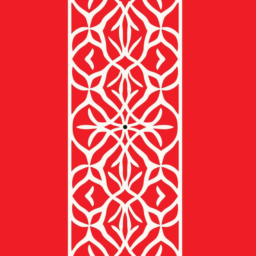 Folk Art Style Pattern vector