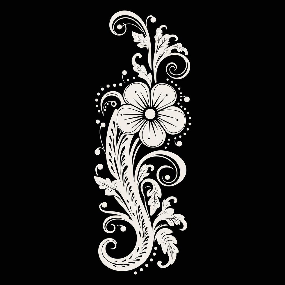 Intricate Feather Design vector
