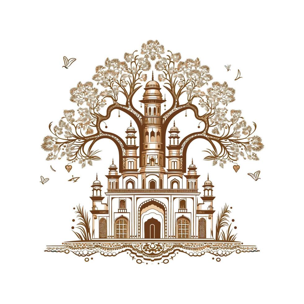 Traditional Tree Design vector