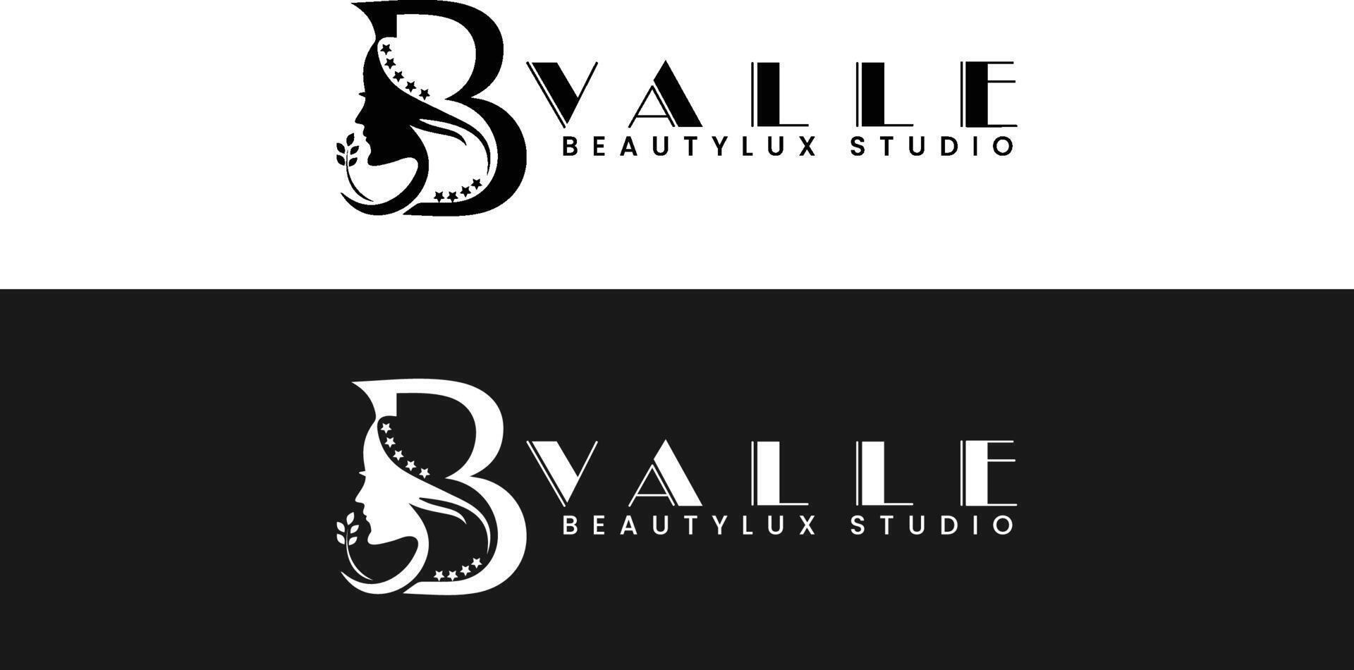 B beauty logo design vector