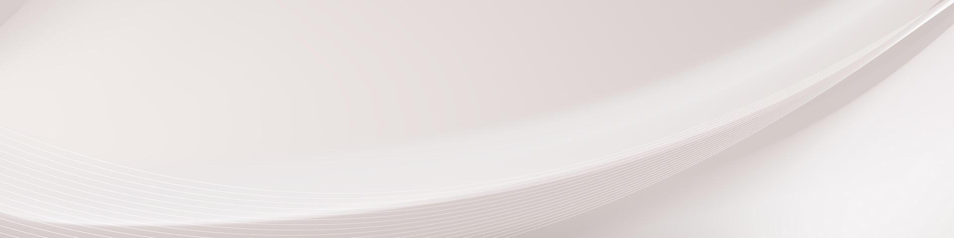 Abstract white silk curved background. vector