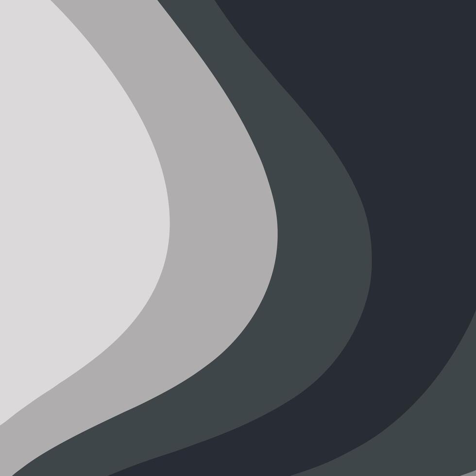 Fluid Grayscale Abstract Background with Soft Waves vector
