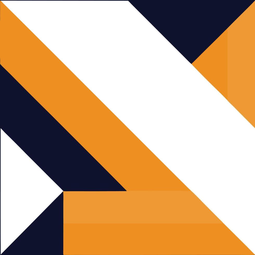 Contemporary Abstract Design Featuring Geometric Shapes in Blue and Orange vector