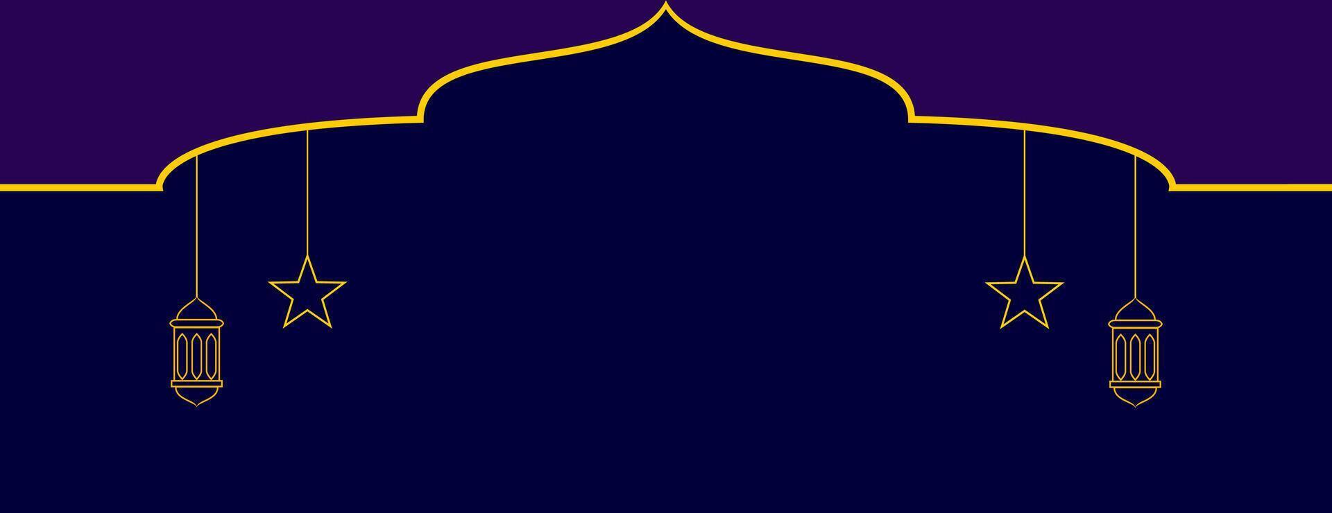 Islamic banner and backgroun. vector