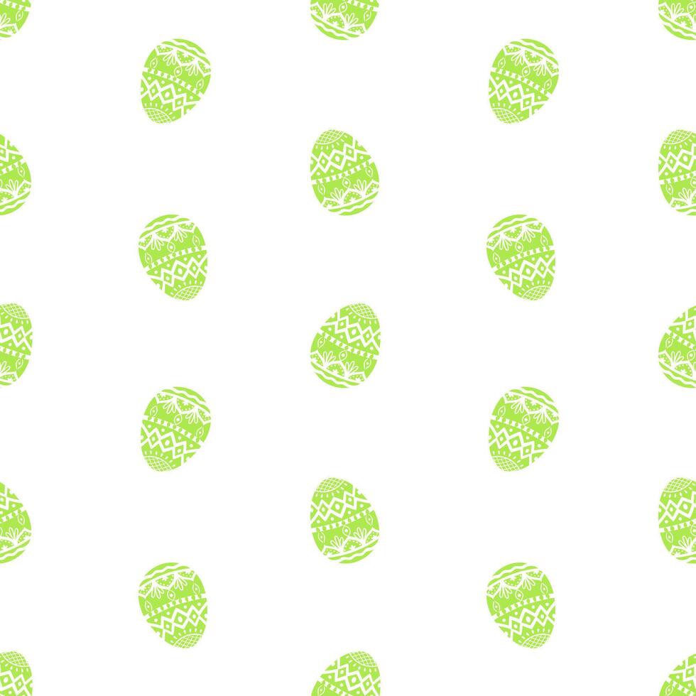 Light green Easter eggs seamless pattern. Easter wrapping paper, packaging, print, backdrop vector