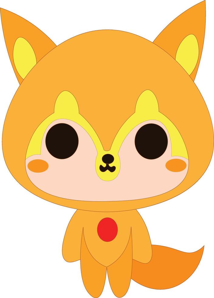Cartoon cat character mini cat clipart art illustration cute cat sticker for animation vector