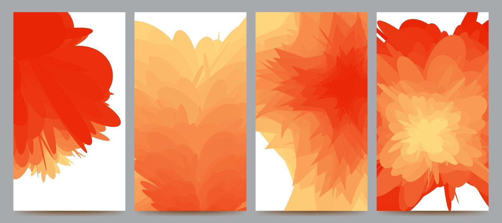 abstract fire flower gradient background for banner, poster, design, template, website, etc vector