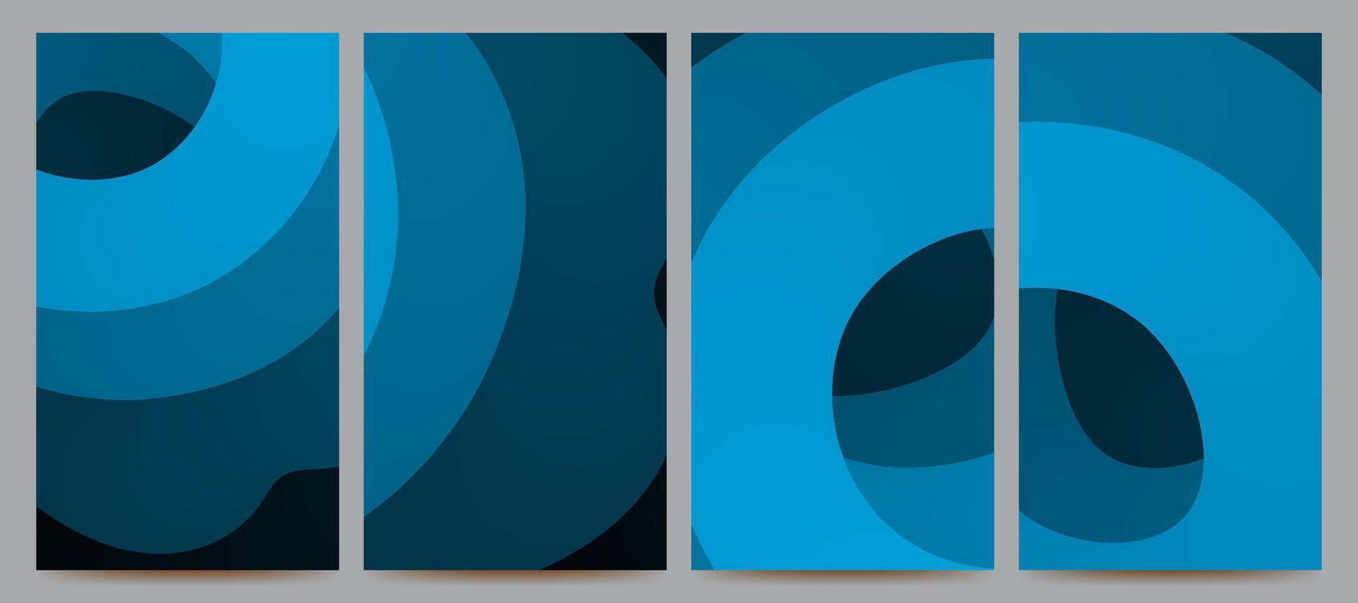 abstract gradient background set for banner, poster, brochure, flyer, template, design, etc vector