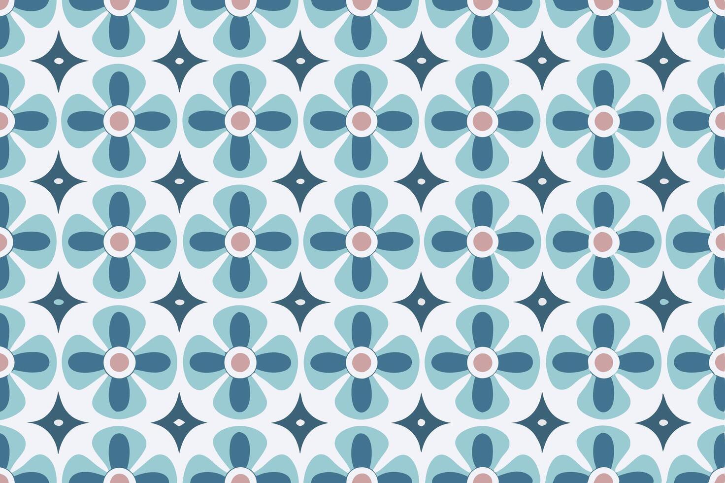 Vintage Snowflake Seamless Pattern. Great for Winter and Christmas Projects. vector