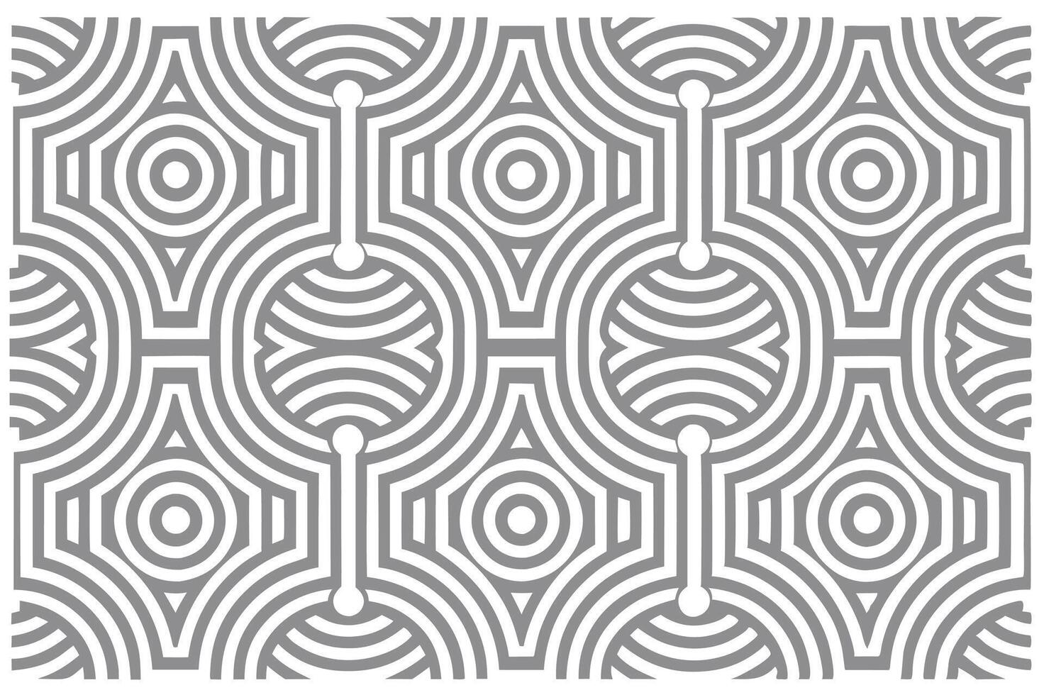 Abstract modern geometric pattern with polka dots on grey background. vector