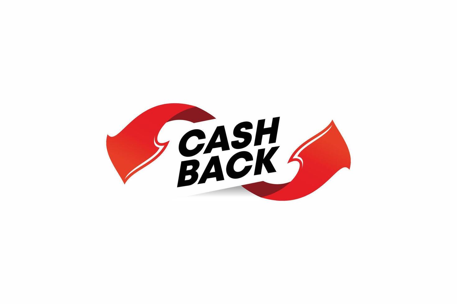 Cash back money symbol design template with arrow icon symbol vector