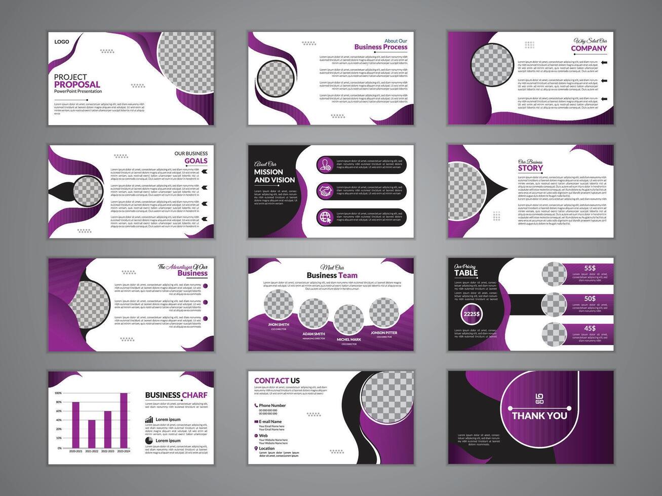 Modern abstract Teal Business Presentation Layouts template vector
