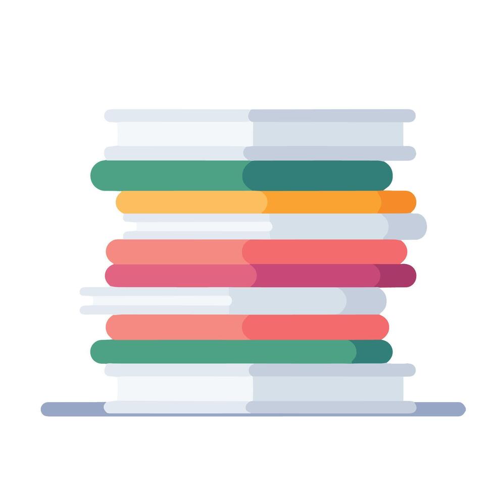 Stack of books flat design illustration vector