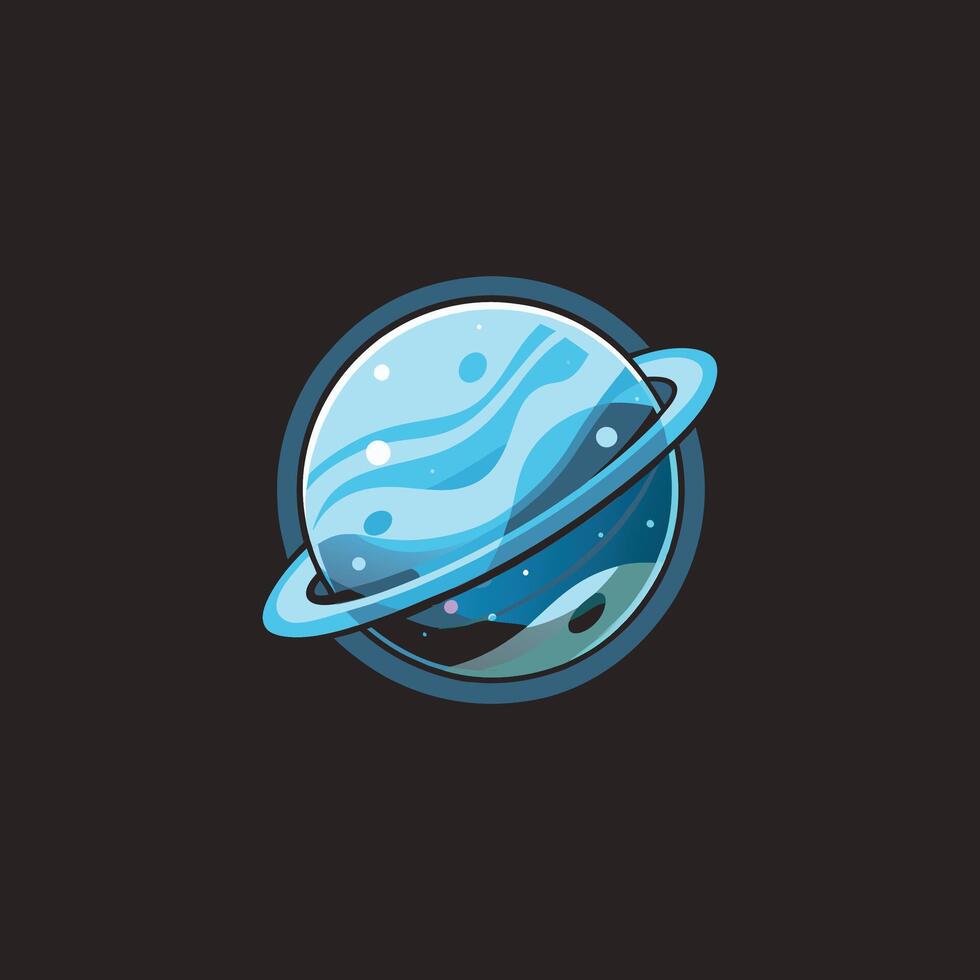 Planet Space Cartoon Icon Illustration Science Technology Icon Isolated Flat vector