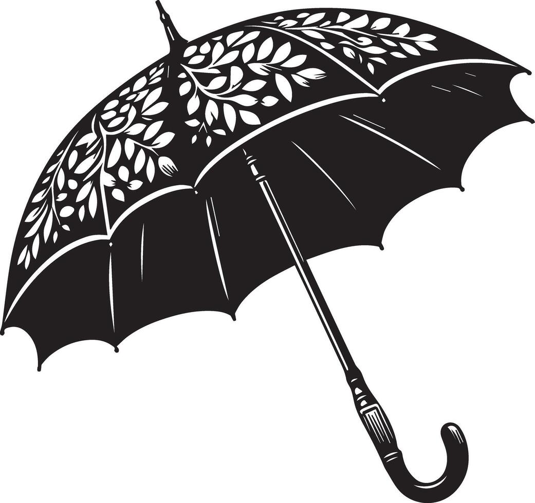 Umbrella Silhouettes Illustration vector