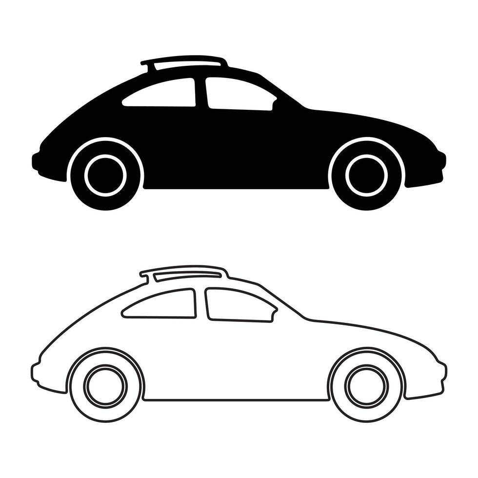 Car Silhouette Icon vector