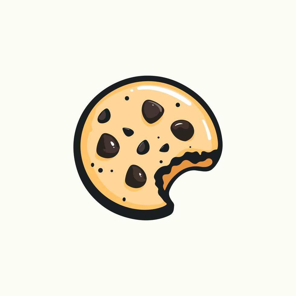 Crispy and Chewy Cookie Icon vector
