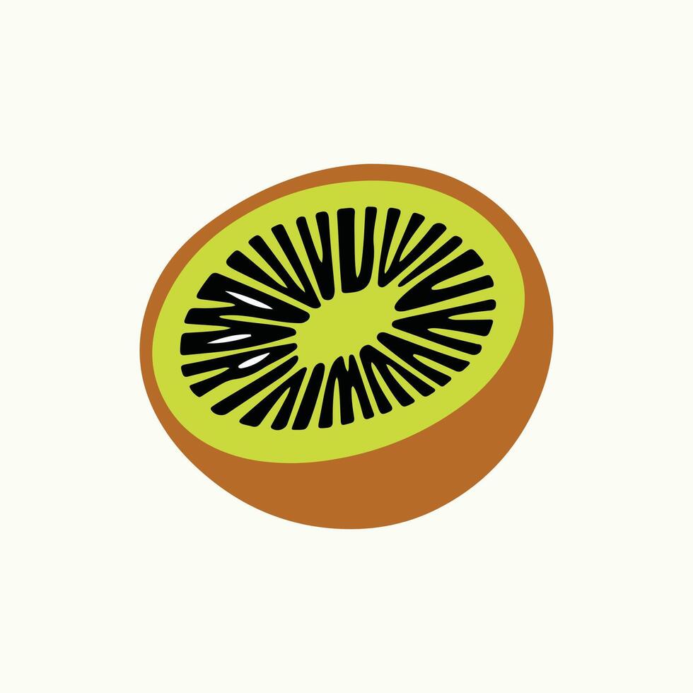 Flat Kiwi Icon vector