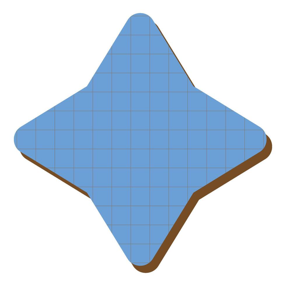 Retro Geometric Shape With Grid Texture Clipart vector