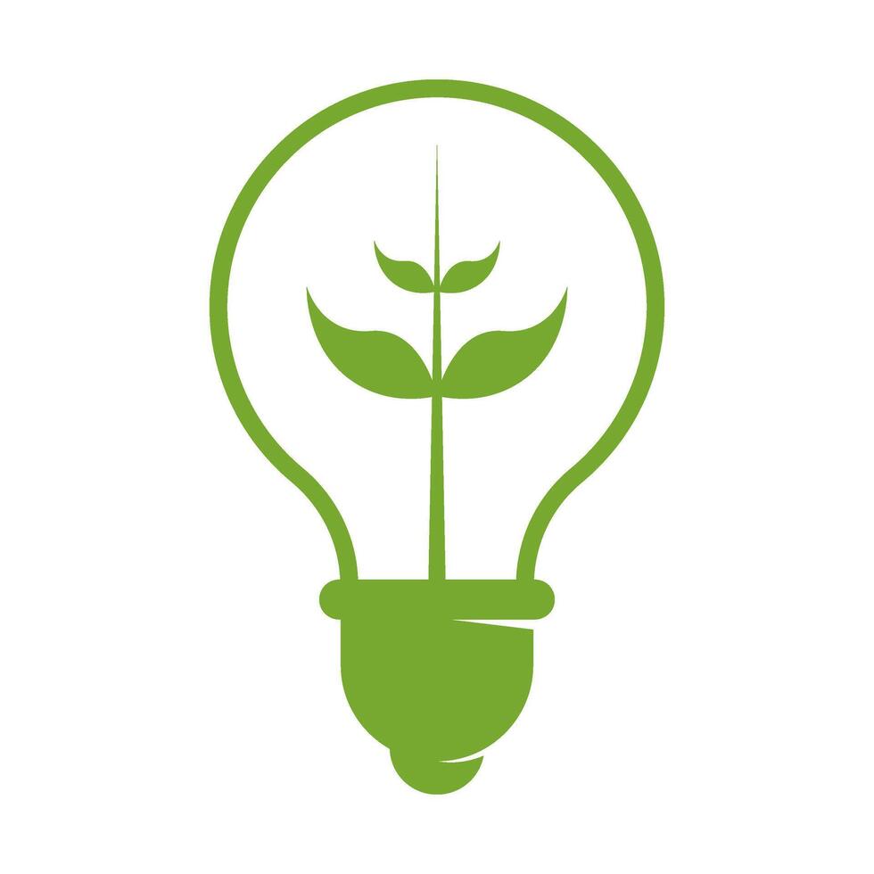 Renewable alternative energy , light bulb environmentally friendly energy vector