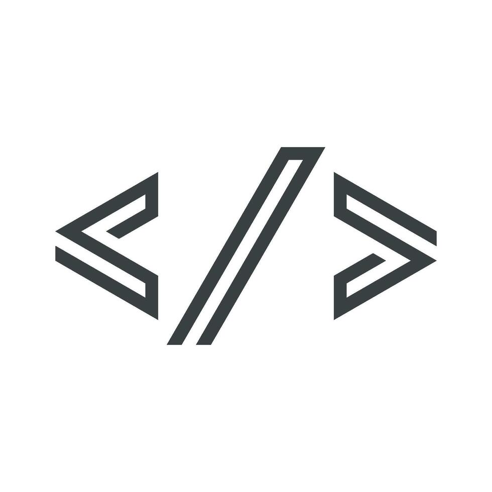Coding Logo Template Illustration Design. EPS 10. vector