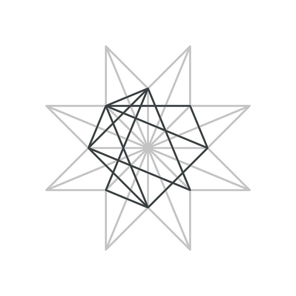 Decorative Constellation Star Logo Template Illustration Design. EPS 10. vector