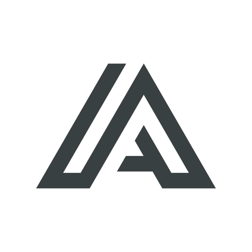 Black Letter A Logo Template Illustration Design. EPS 10. vector