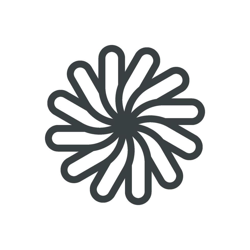 Circle Decorative Propeller Logo Template Illustration Design. EPS 10. vector