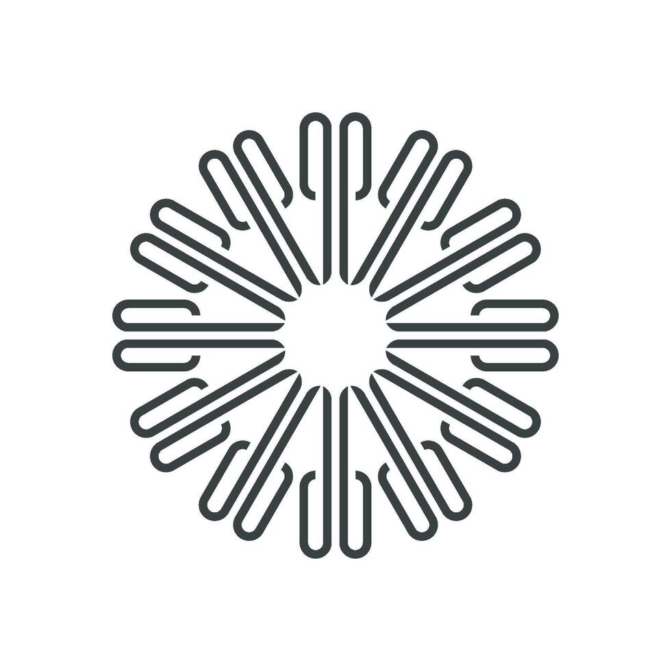 Decorative Circle Propeller Logo Template Illustration Design. EPS 10. vector