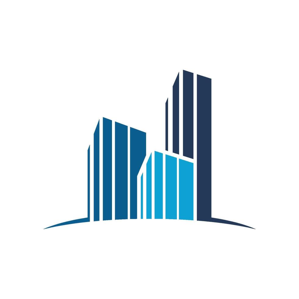 Tower City Architecture Logo Template Illustration Design. EPS 10. vector