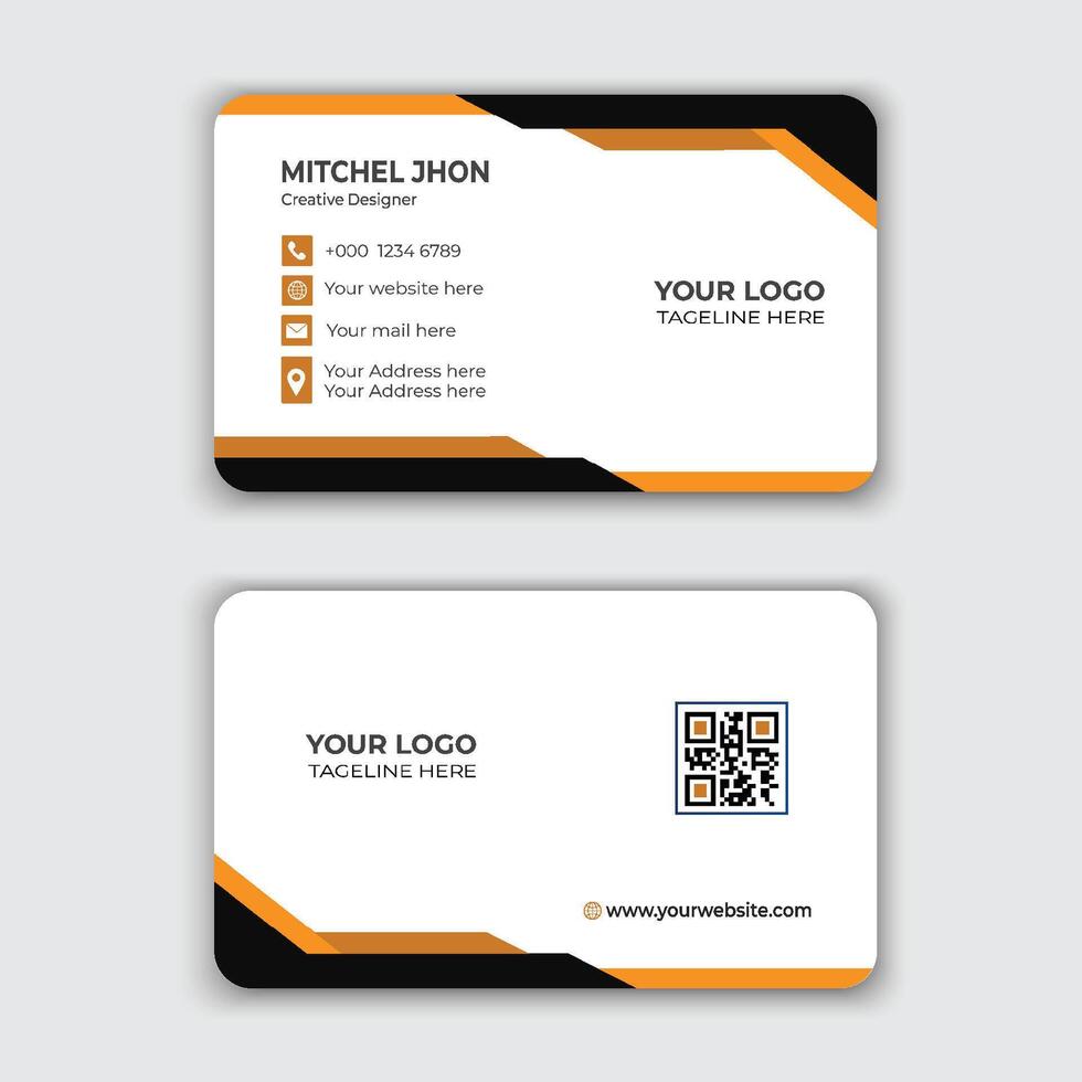 Modern Business Card Design Design vector