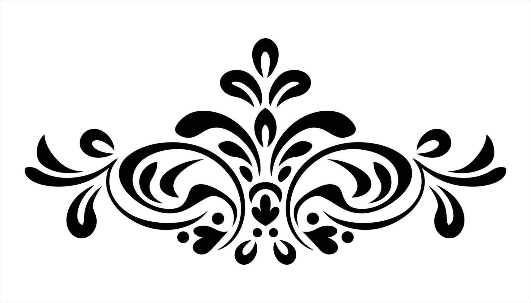 Floral Ornament Decorative Flower Pattern Design vector