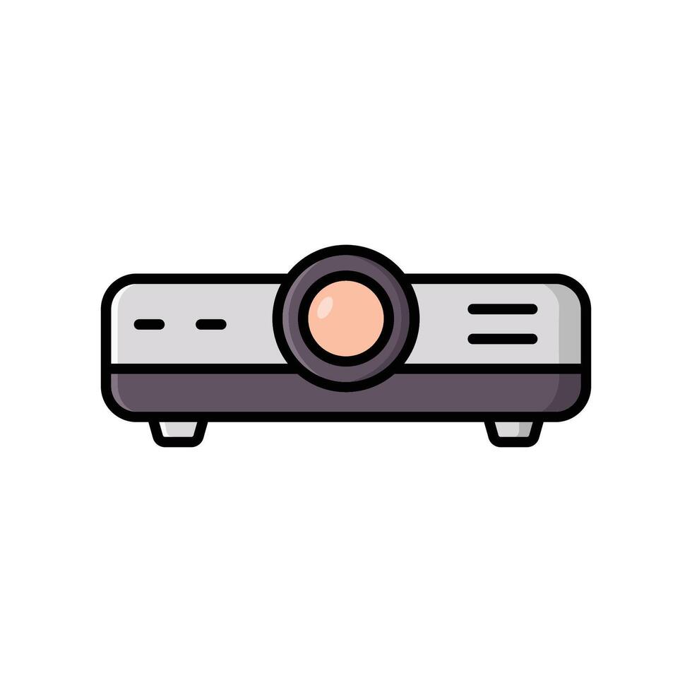 Isometric Projector Icons vector