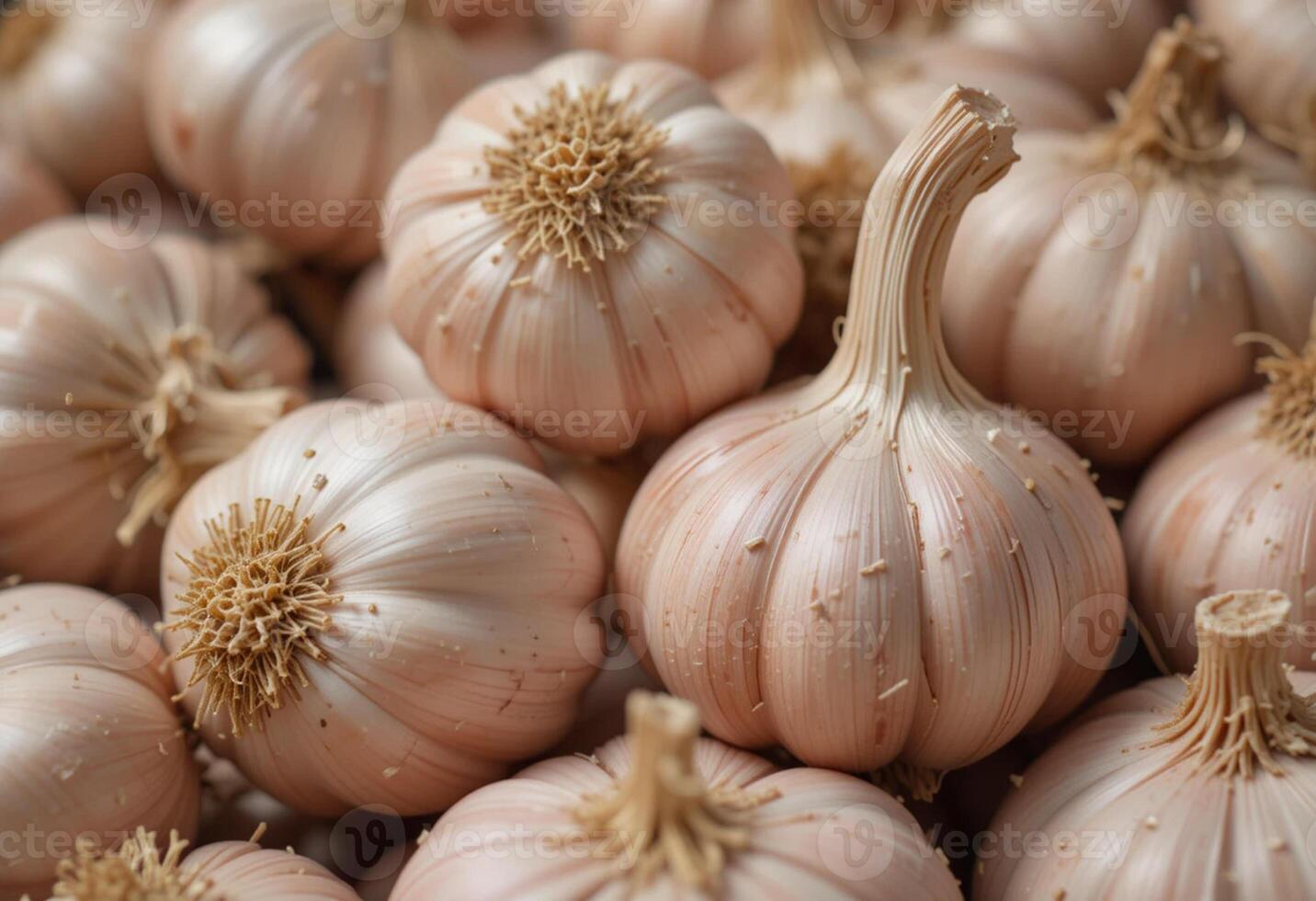 Garlic is a very popular vegetable photo