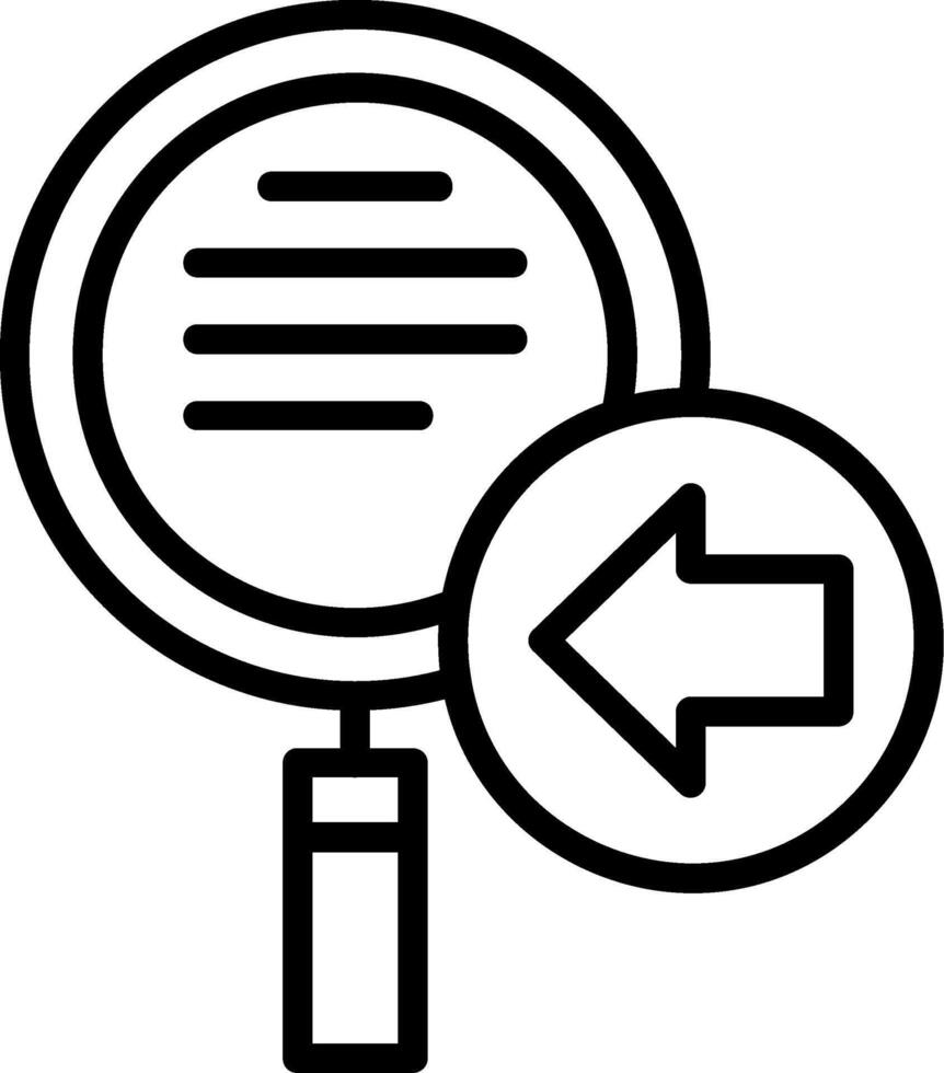 Undo Change Line Icon vector