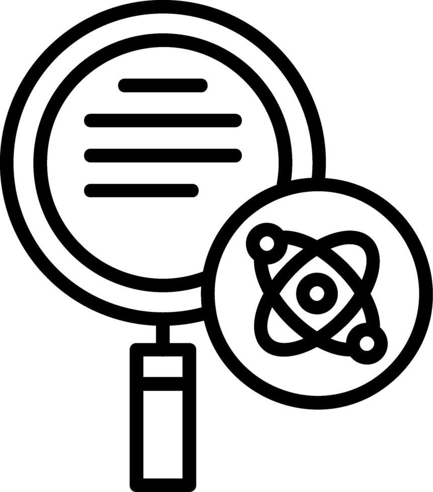 Atomic Concept Line Icon vector