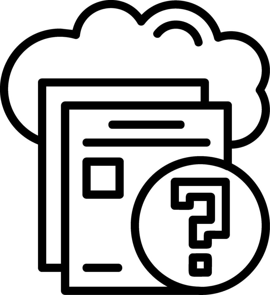 Help Indicator Line Icon vector