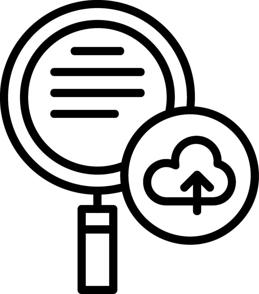 Data Restore Line Icon vector