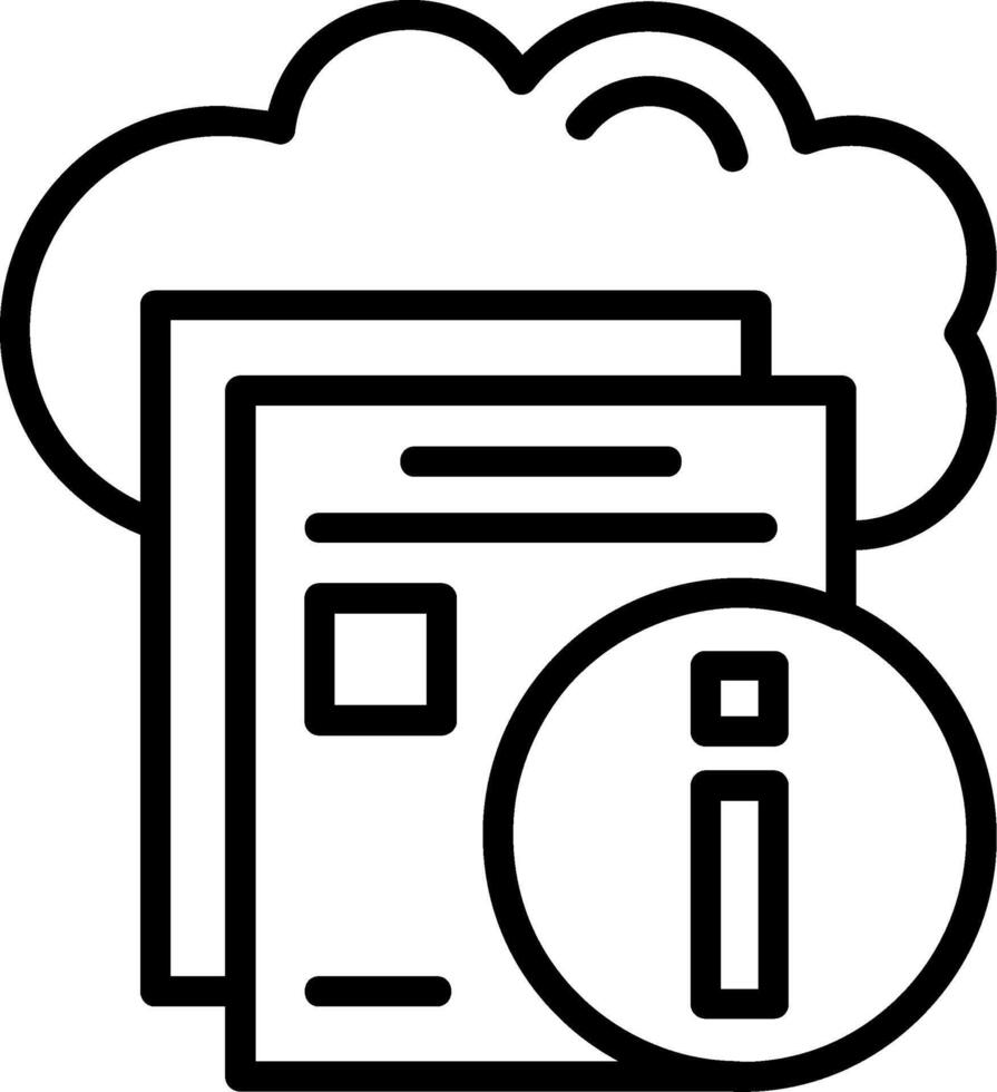 Info Symbol Line Icon vector
