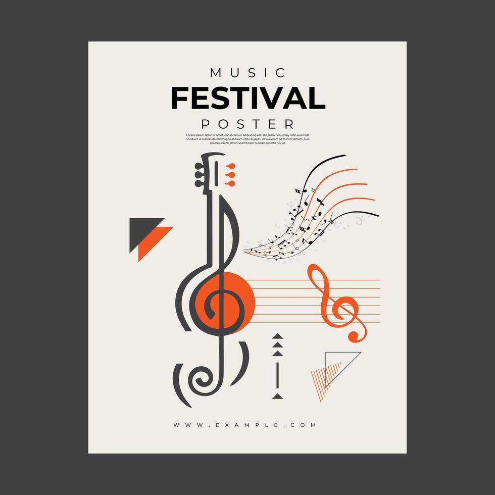 Music Festival Poster Design vector