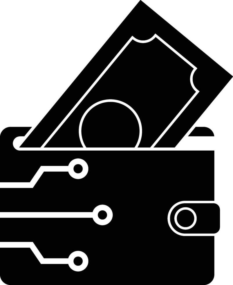 Digital, Electronic Wallet Fintech Icon vector