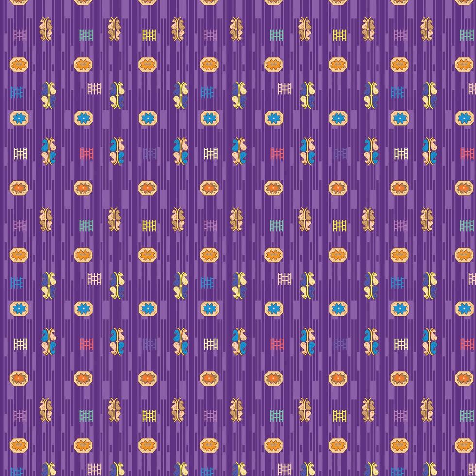 a purple and yellow pattern with small circles vector